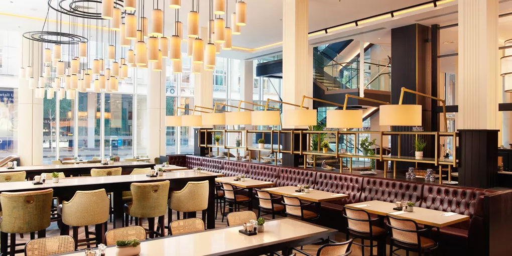 A cafe in Grand Central Hotel in Northern Ireland