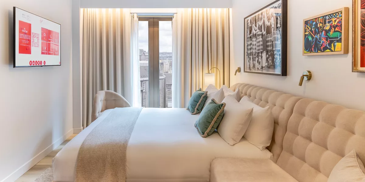 Virgin Hotel Edinburgh Scotland Chamber King Room