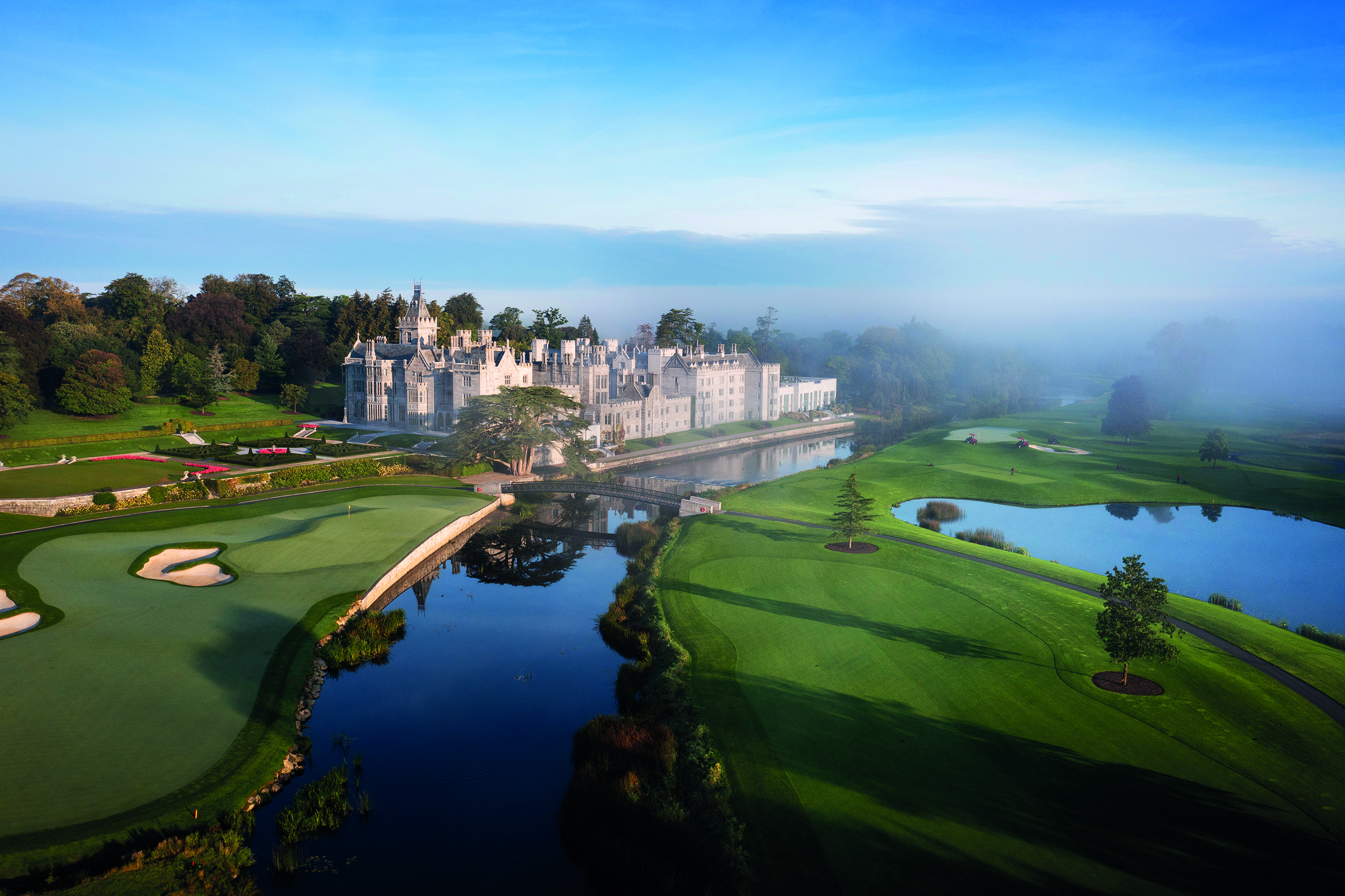 An aerial view of Adare Manor in Limerick Ireland